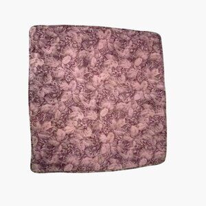 Square Large Pillow Cushion Cover 24x24 In Reversible Burgundy Floral Tapestry